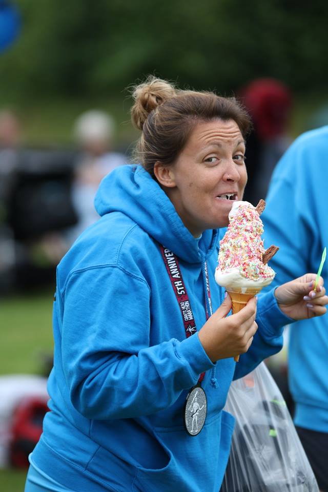 lady with ice cream