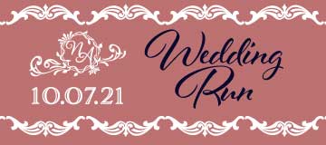 wedding run banner